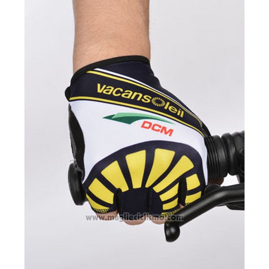 2014 Vacansoleil Guanti Corti Ciclismo Nero